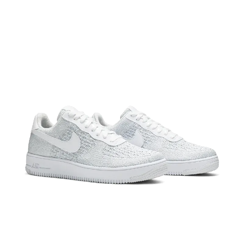 Nike Air Force 1 Flyknit 2.0 White Pure Platinum Nike Timeless Athletic Sneakers