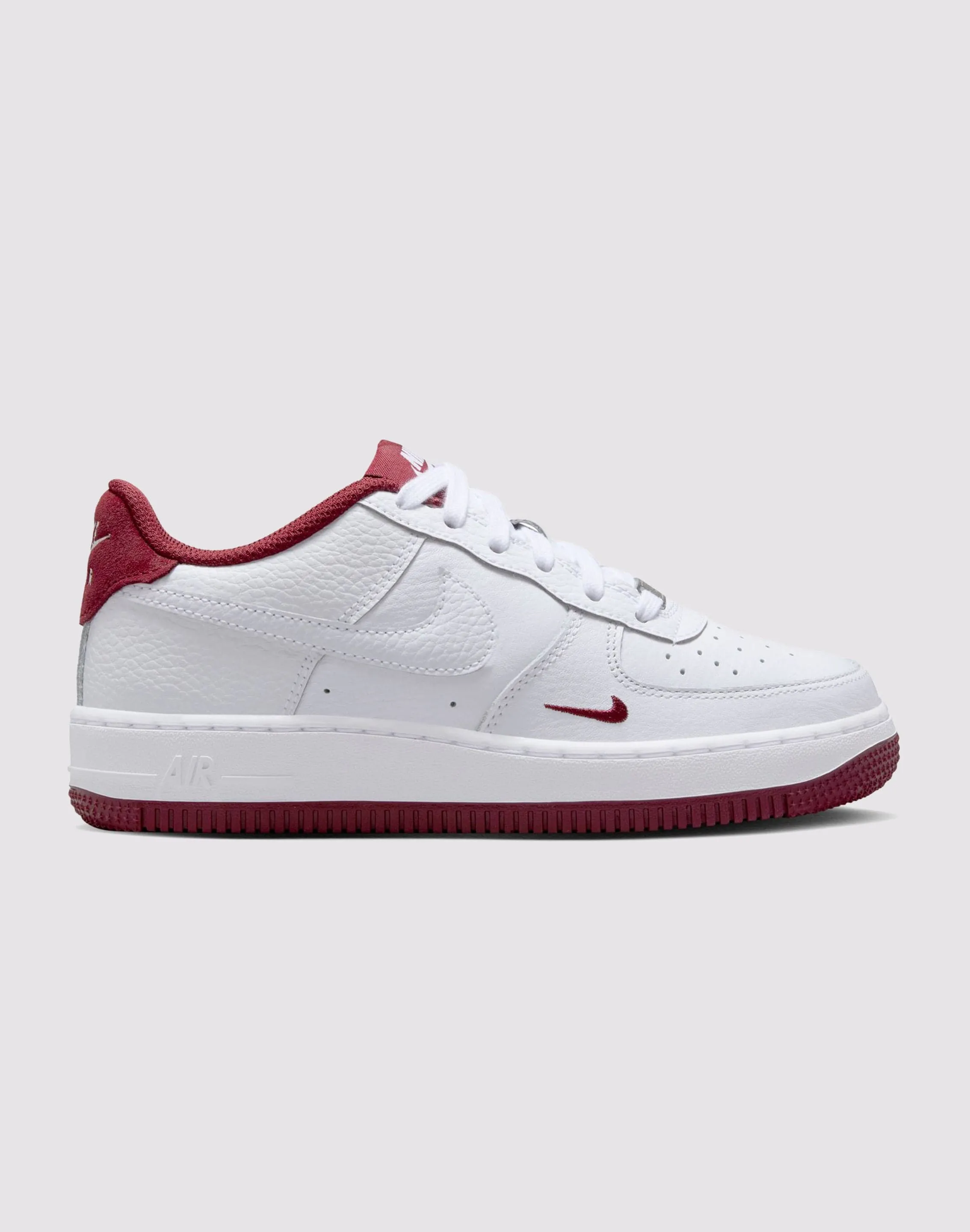 Nike Air Force 1 Grade School Boys'&nbsp;"White/Team Red" Nike Air Force 1 design