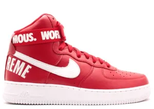 Nike Air Force 1 High Supreme World Famous Red Nike high-performance sneakers for workouts