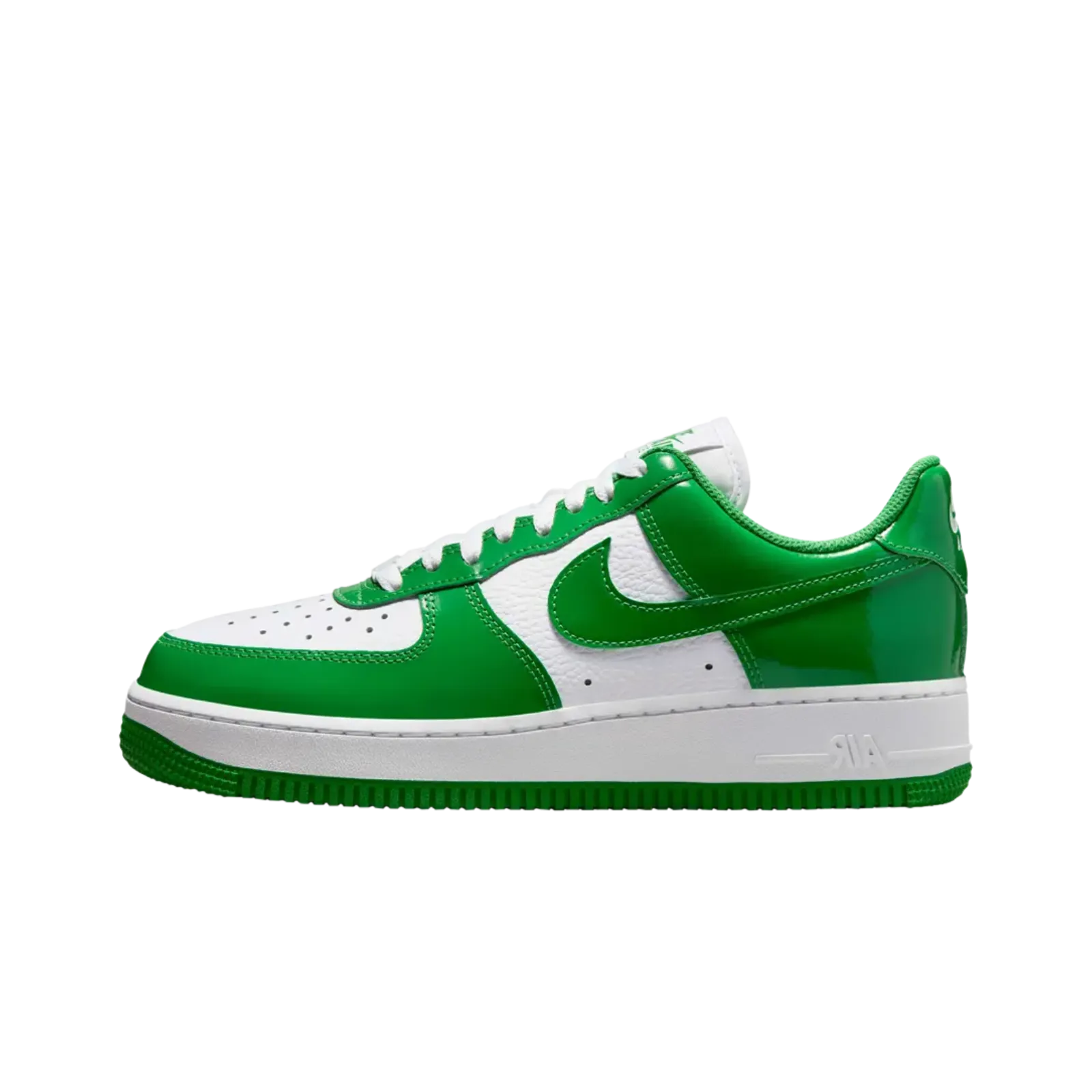 Nike Air Force 1 Low '07 Kelly Green Patent (Women's) Nike cushioned shoes for casual wear