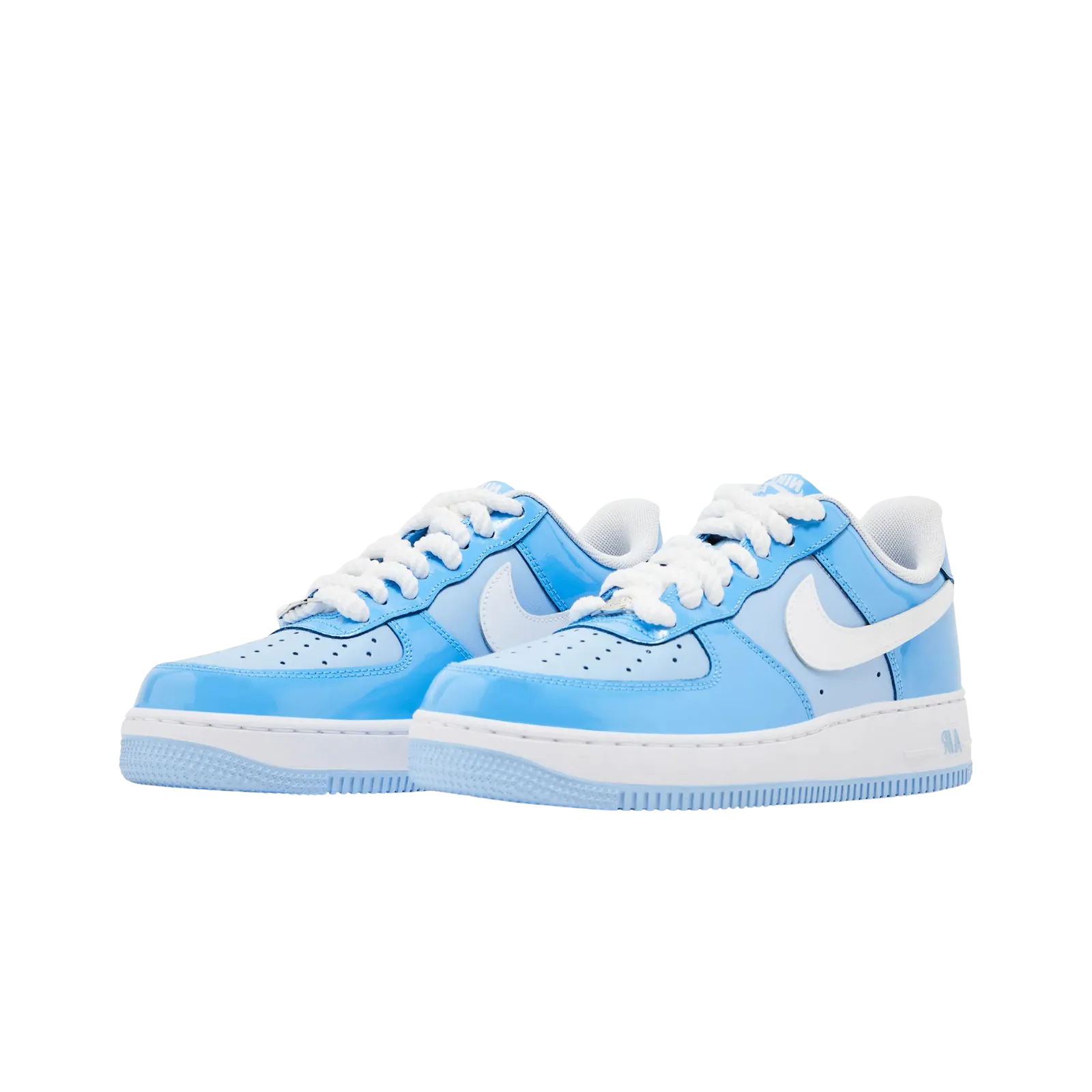 Nike Air Force 1 Low '07 LV8 Phychic Blue White Patent Nike Everyday Cushioned Shoes