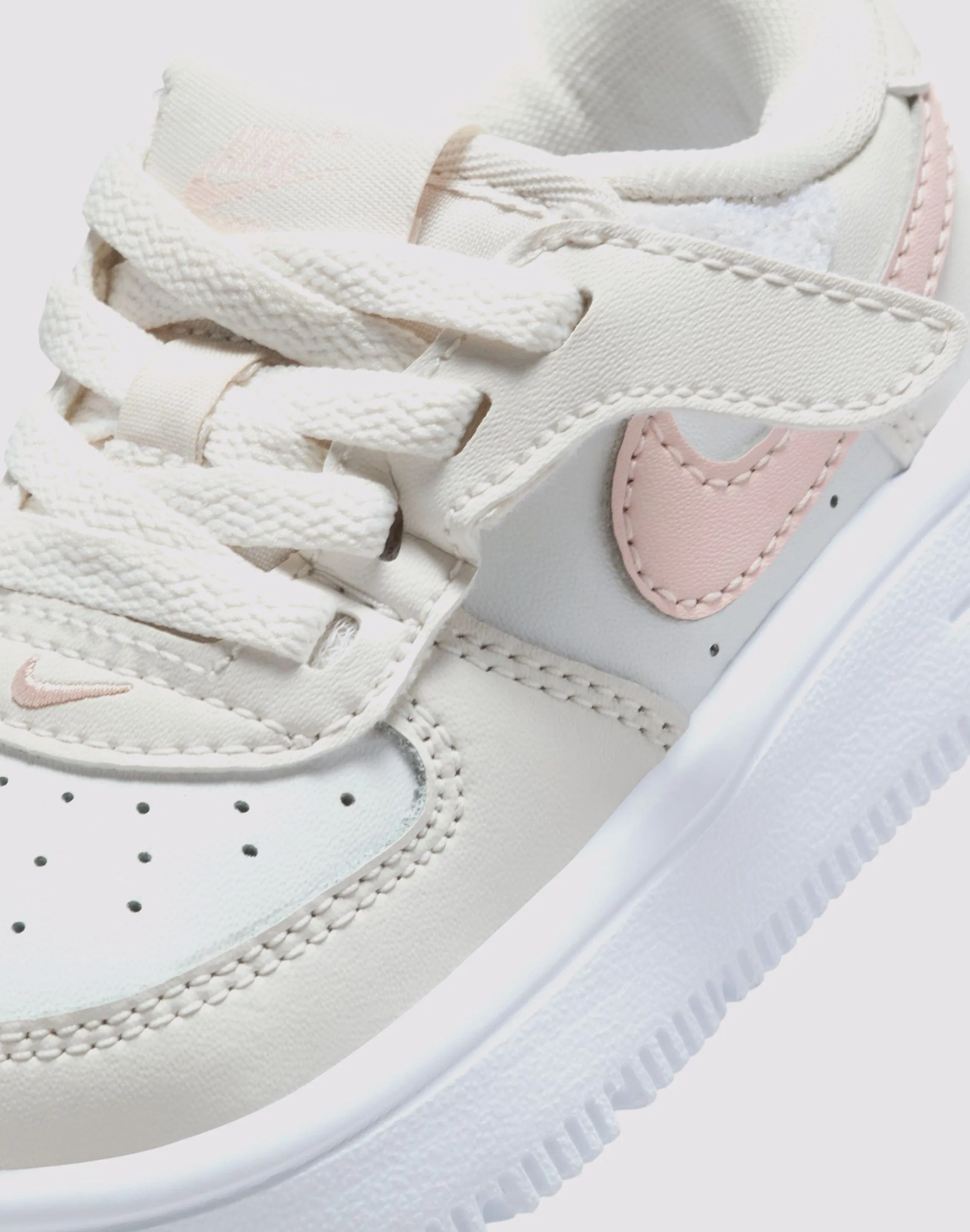 Nike Air Force 1 Low EasyOn Toddler Girls' "Phantom/Echo Pink/Summit White" Air Max Comfort