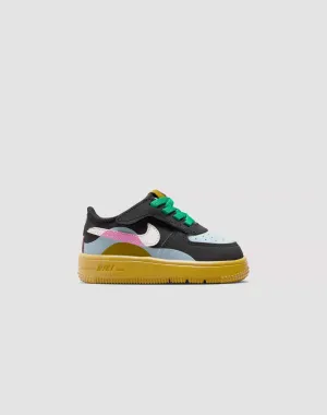 Nike Air Force 1 Low LV8 2 EasyOn Toddler Girls' Black/Summit White/Lt Armory Blue Nike lightweight shoes for daily running