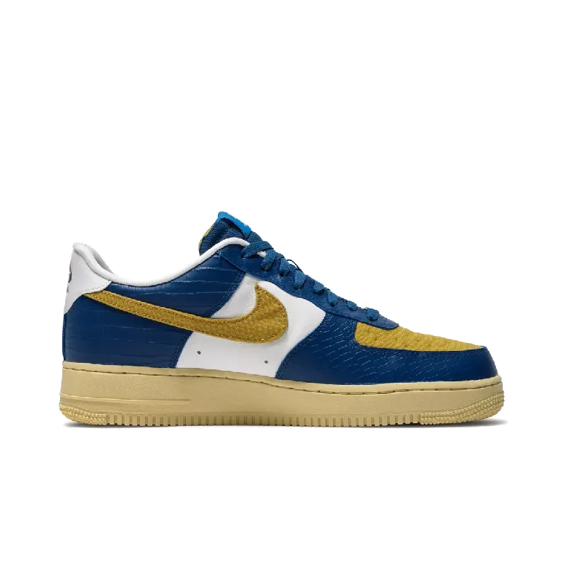 Nike Air Force 1 Low SP Undefeated 5 On It Blue Yellow Croc Nike Limited Colorway Shoes