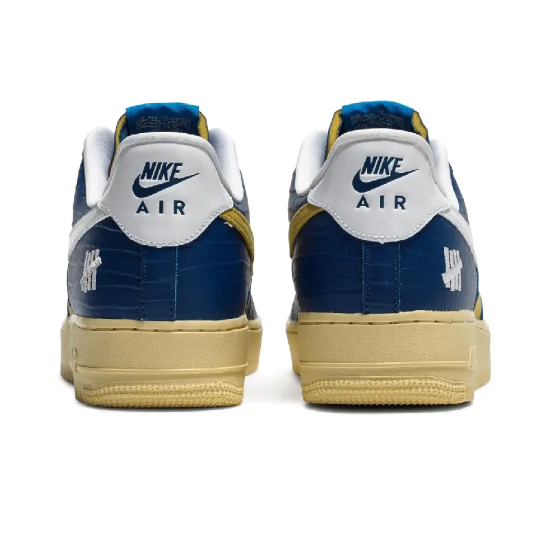 Nike Air Force 1 Low SP Undefeated 5 On It Blue Yellow Croc Nike Limited Colorway Shoes