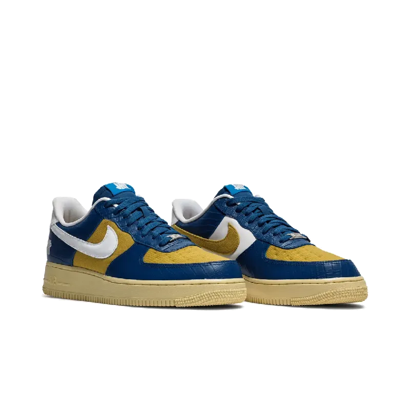 Nike Air Force 1 Low SP Undefeated 5 On It Blue Yellow Croc Nike Limited Colorway Shoes