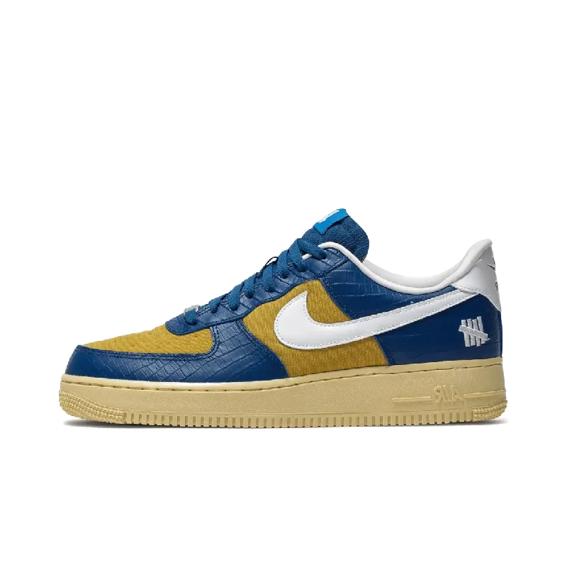 Nike Air Force 1 Low SP Undefeated 5 On It Blue Yellow Croc Nike sneakers in limited color packs
