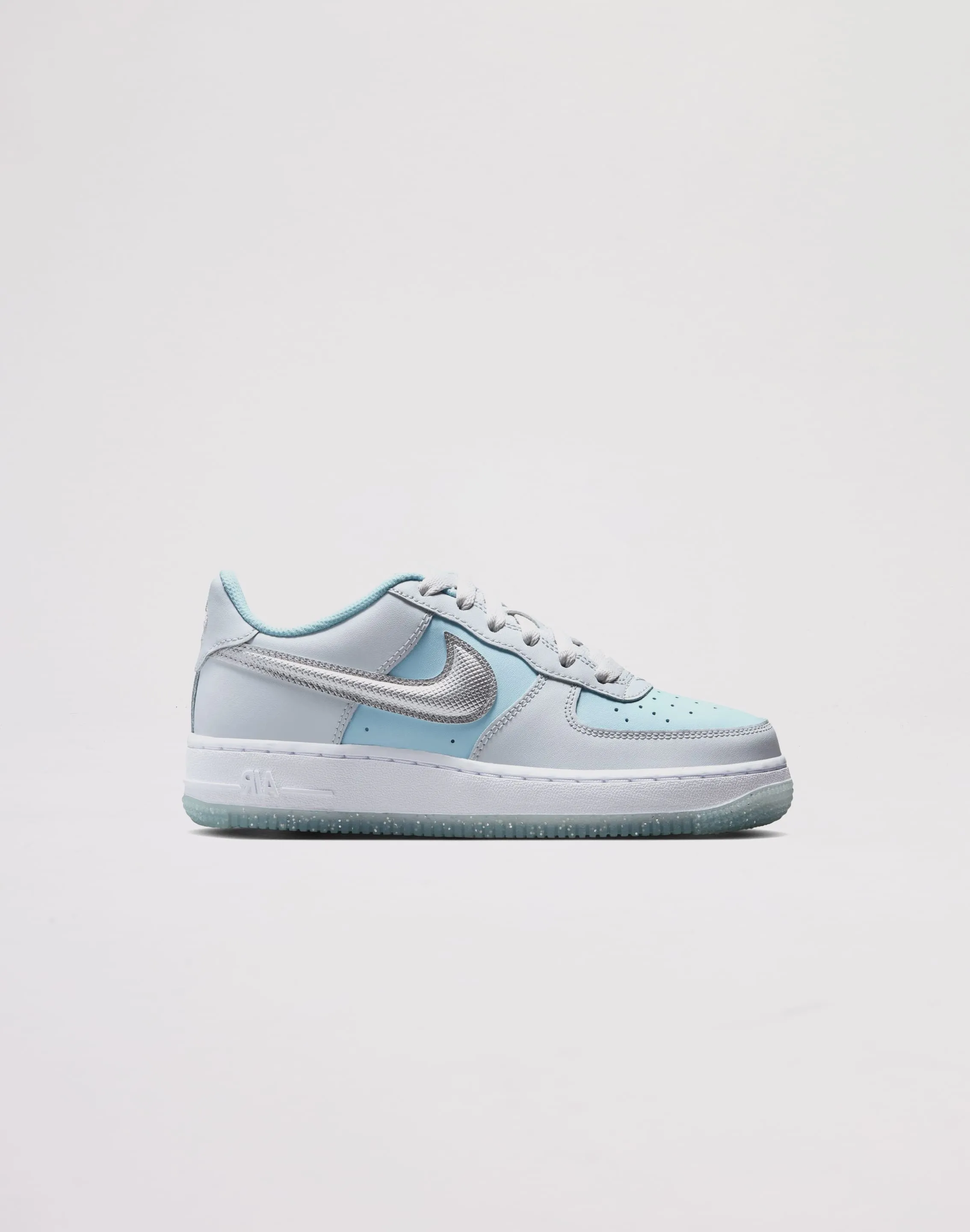Nike Air Force 1 Preschool Girls' "Pure Platinum/Mtlc Silver" Nike Air Force 1 design