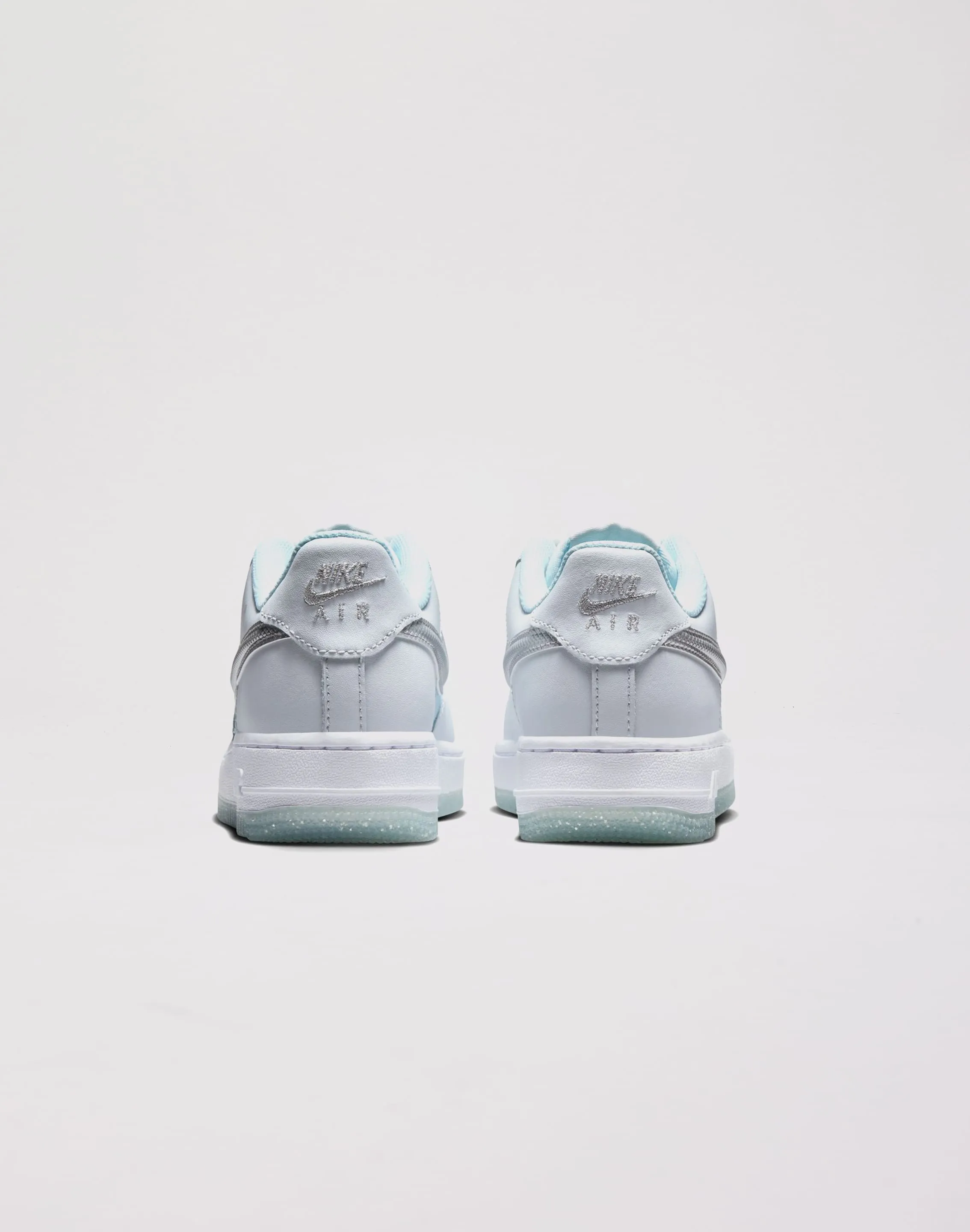 Nike Air Force 1 Preschool Girls' "Pure Platinum/Mtlc Silver" Air Max Comfort