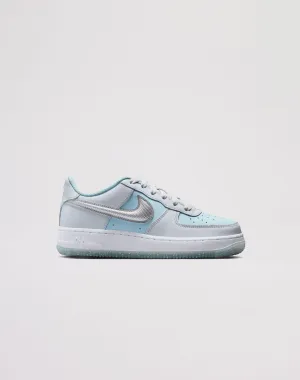 Nike Air Force 1 Preschool Girls' "Pure Platinum/Mtlc Silver" Nike Air Force 1 design