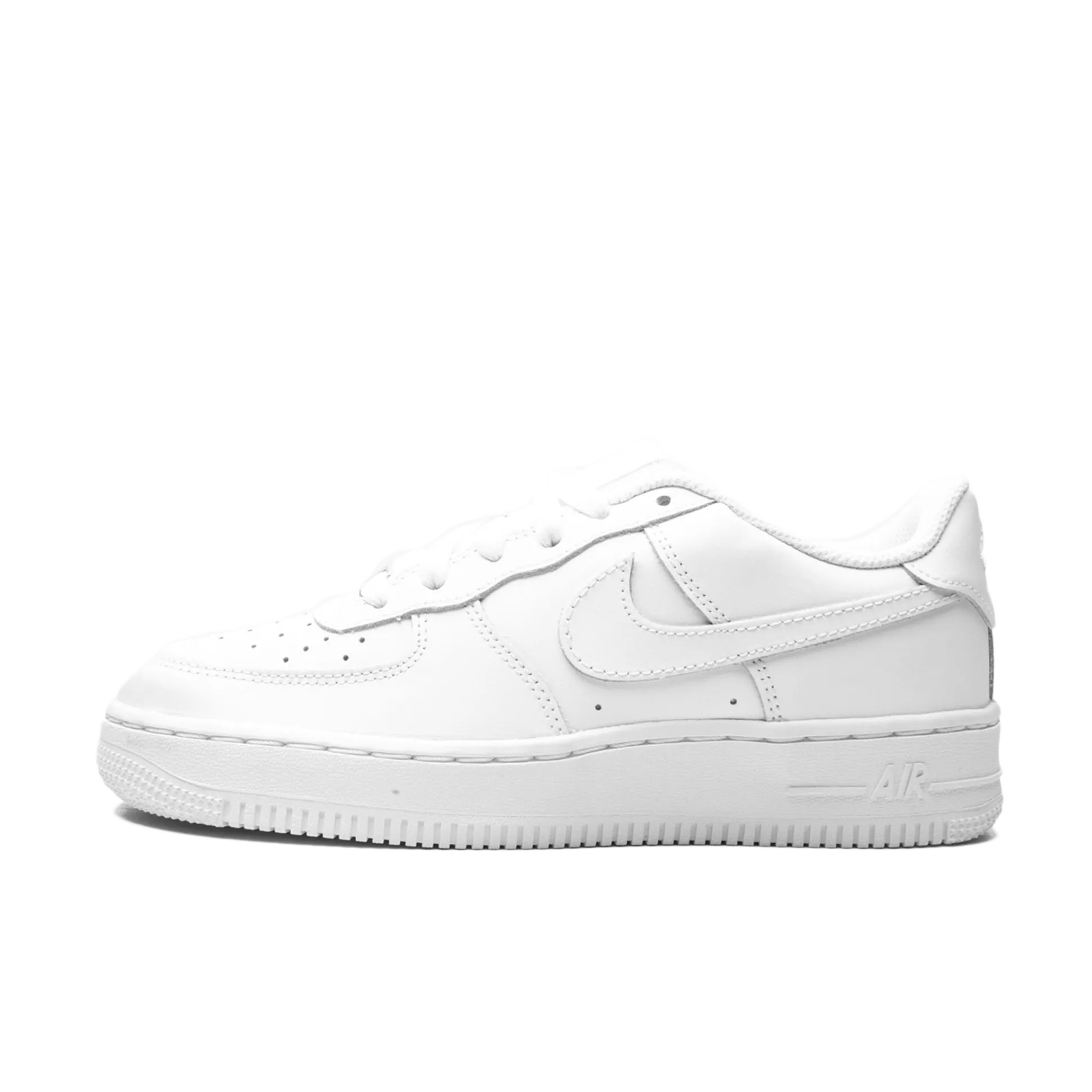 Nike Air Force 1 White LE Triple White (GS) Nike popular styles with traction soles