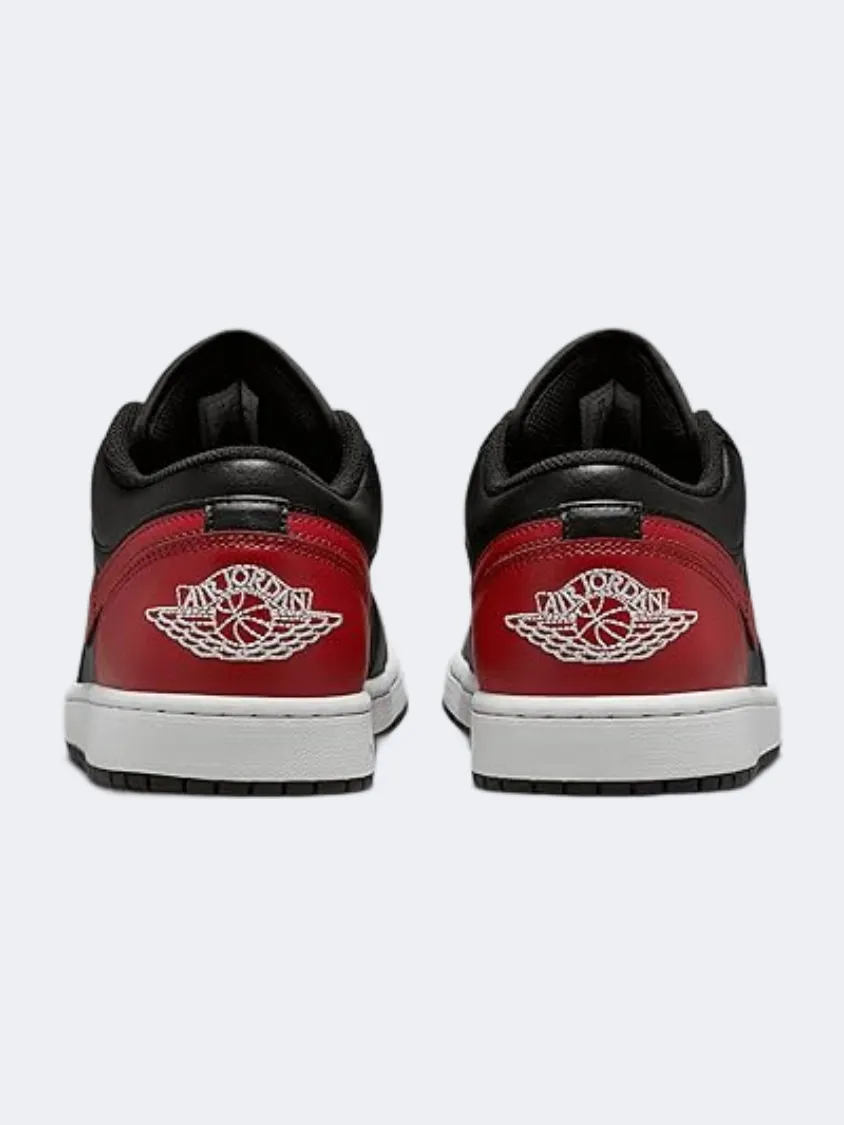 Nike Air Jordan 1 Low Men Lifestyle Shoes Black/Red Mens Urban Style Comfort Shoes