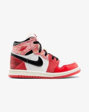 NIKE AIR JORDAN1 HIGH OG TODDLER SPIDERMAN ACROSS THE SPIDER-VERSE (NEW) Preschool sneakers for young kids