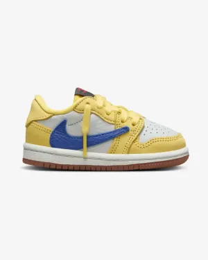 NIKE AIR JORDAN1 LOW OG SP TRAVIS SCOTT CANARY TODDLER Preschool sneakers for young kids