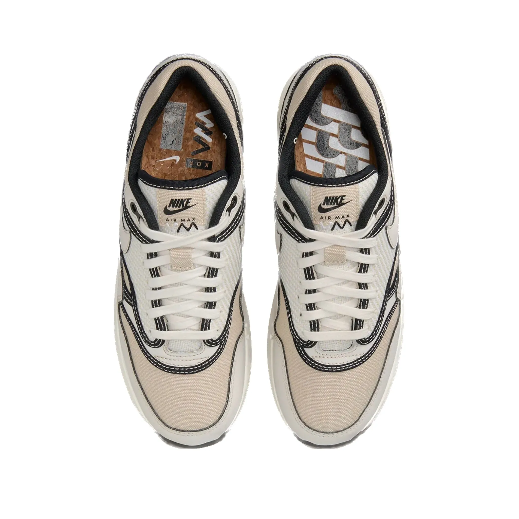 Nike Air Max 1 '86 OG Big Bubble Korea World Make Sail White Black Pro Swing Golf Shoes