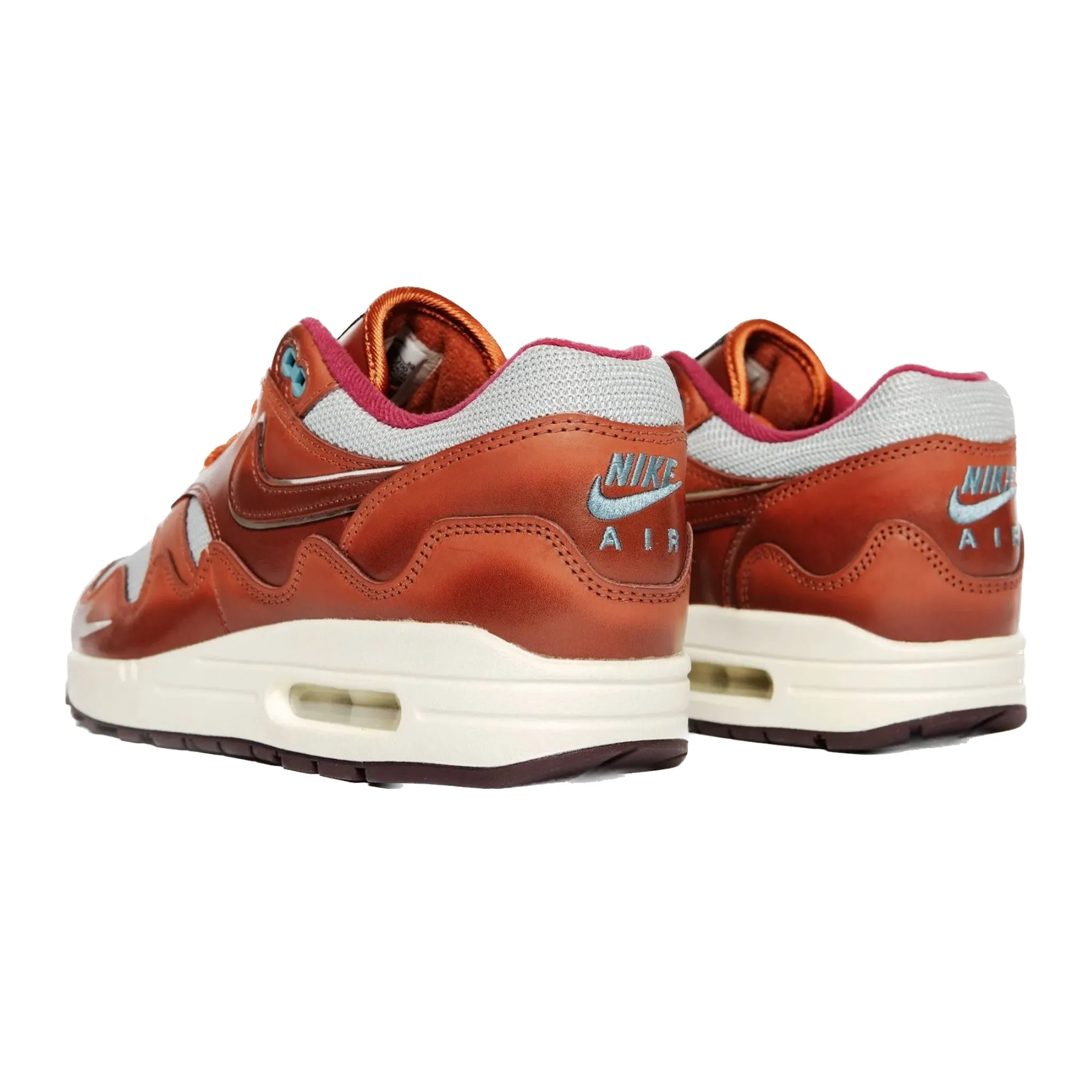 Nike Air Max 1 Patta The Next Wave Dark Russet Metallic Silver Pro Swing Golf Shoes