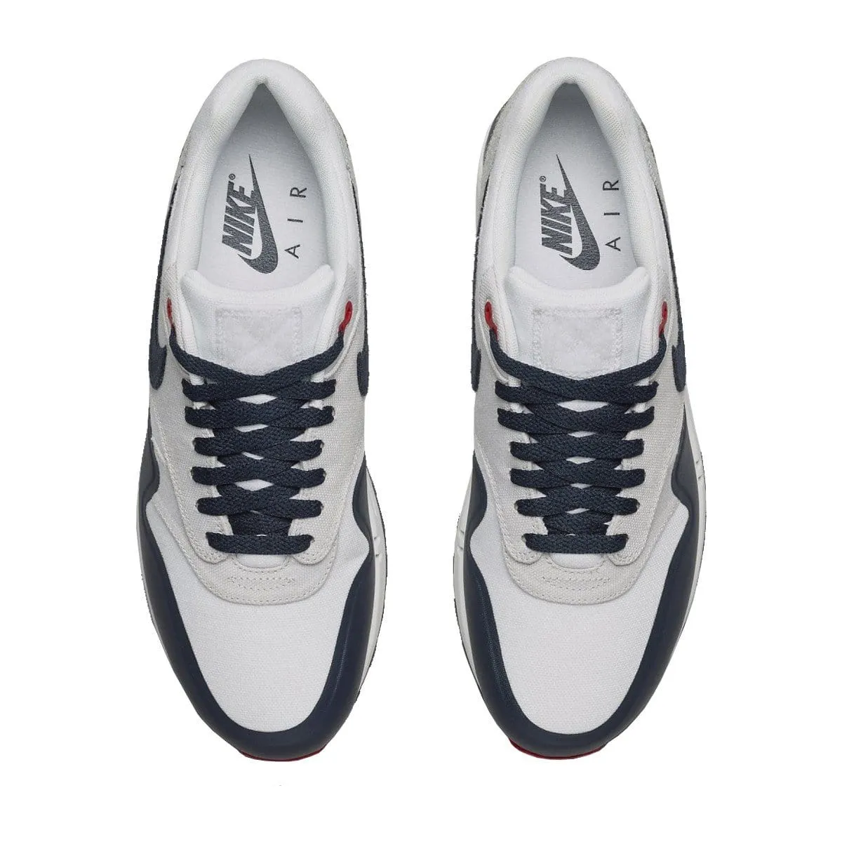 Nike Air Max 1 V SP "Patch" White - Obsidian - University Red Nike Air Max cushioned sneakers