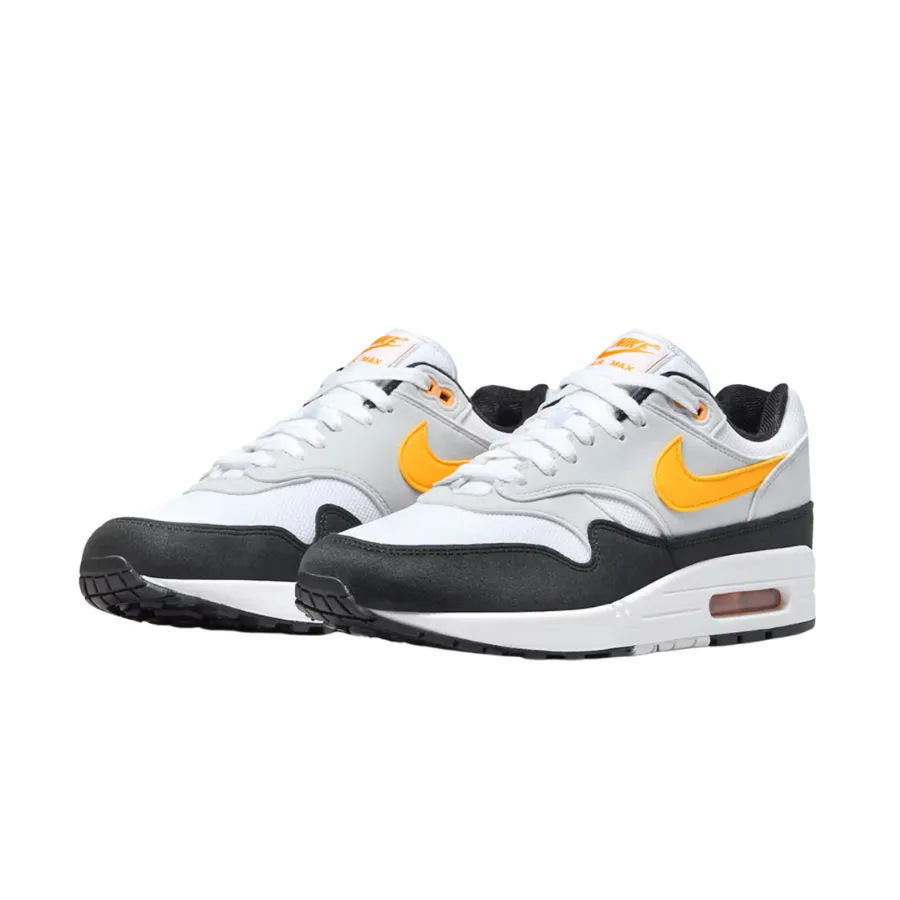 Nike Air Max 1 White University Gold Black Iconic Sneakers