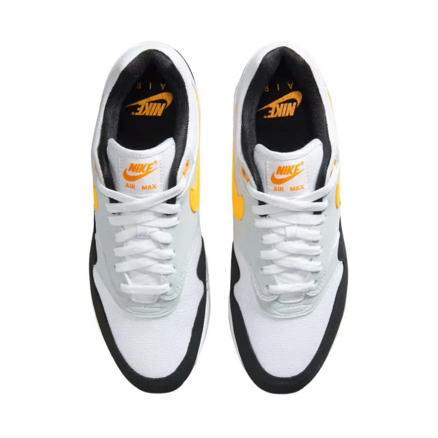 Nike Air Max 1 White University Gold Black Iconic Sneakers
