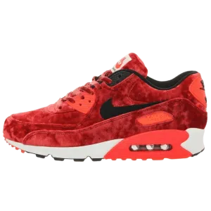 Nike Air Max 90 Anniversary Red Metallic Gold Nike Air Max sneakers with air cushioning design