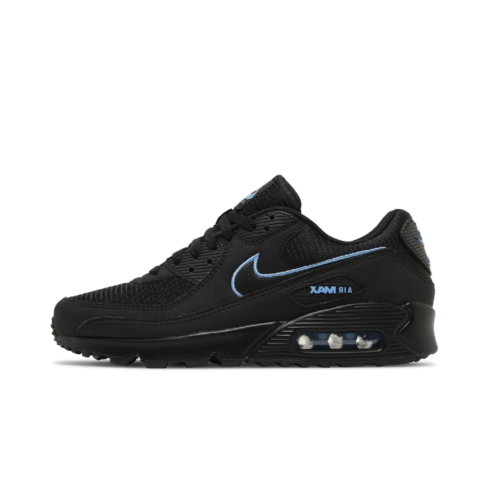 Nike Air Max 90 Black University Blue Nike sporty look with timeless feel