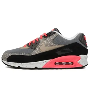 Nike Air Max 90 PRM Safari-Black-Grey Nike Air Max sneakers with air cushioning design