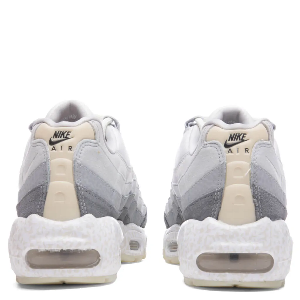 Nike Air Max 95 QS "Light Bone" - Summit White/Light Bone Nike trainers with responsive foam