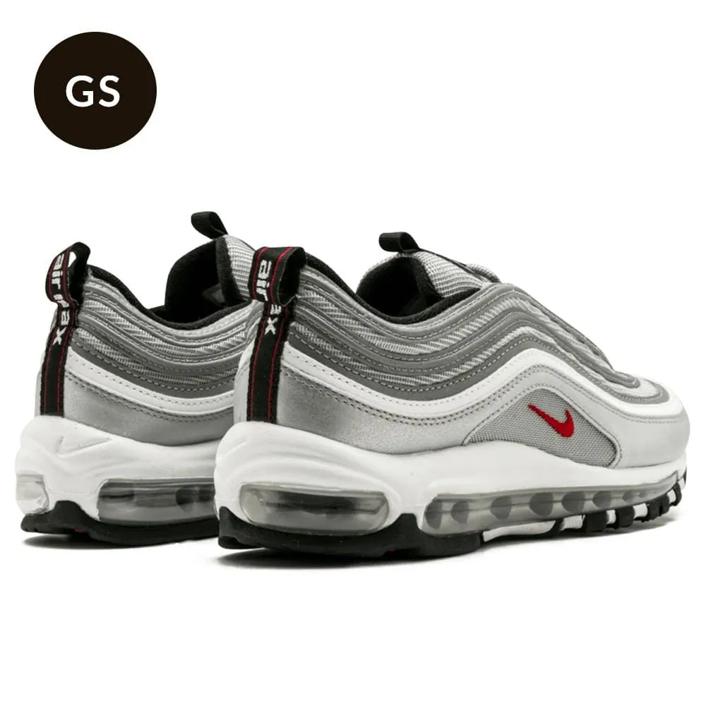 Nike Air Max 97 GS QS Silver Bullet Nike Air Max cushioned sneakers