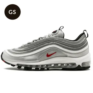 Nike Air Max 97 GS QS Silver Bullet Nike Air Max sneakers with air cushioning design