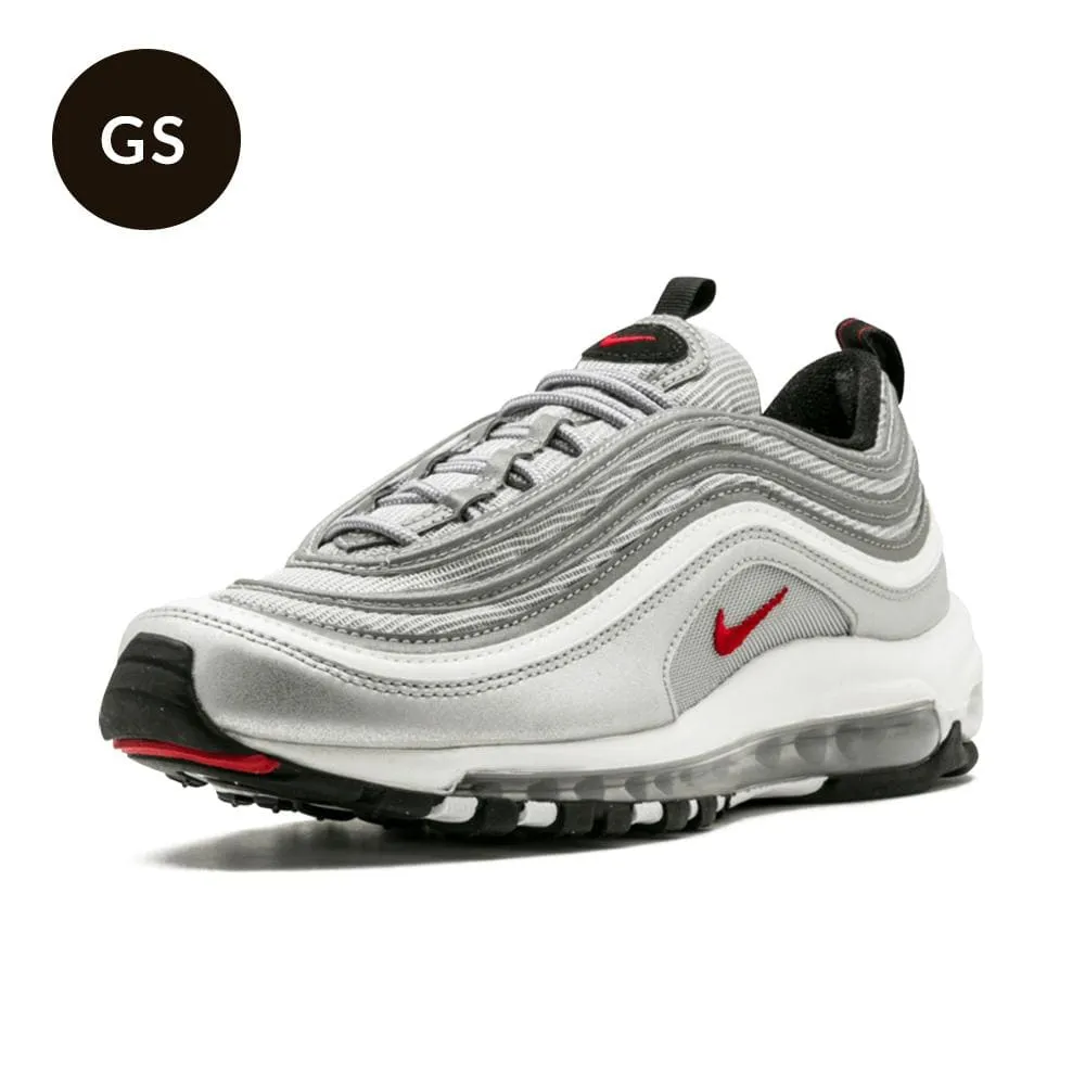 Nike Air Max 97 GS QS Silver Bullet Nike Air Max cushioned sneakers