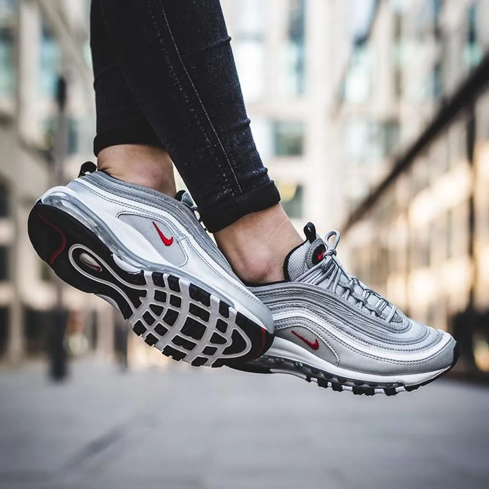 Nike Air Max 97 GS QS Silver Bullet Nike Air Max cushioned sneakers