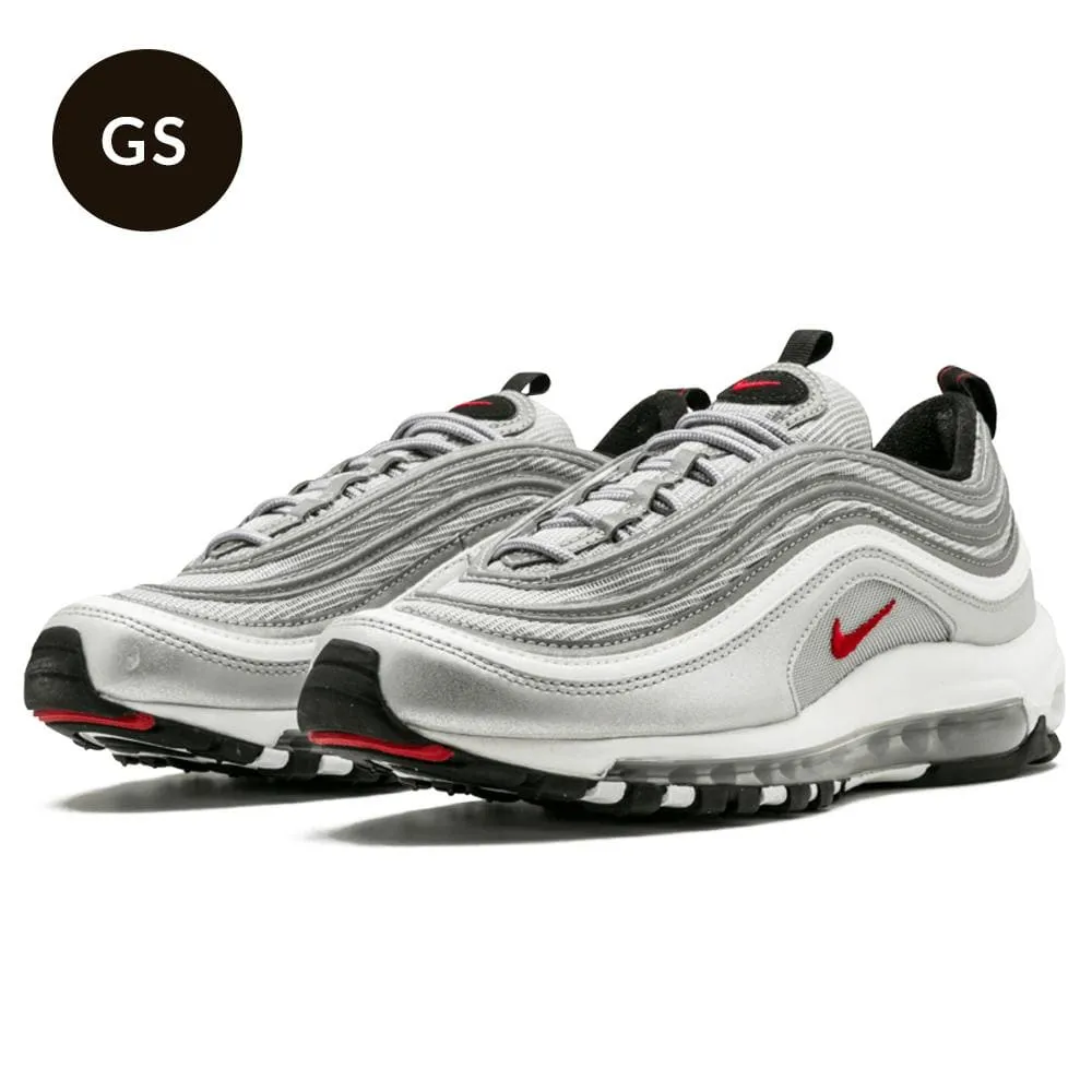 Nike Air Max 97 GS QS Silver Bullet Nike Air Max cushioned sneakers