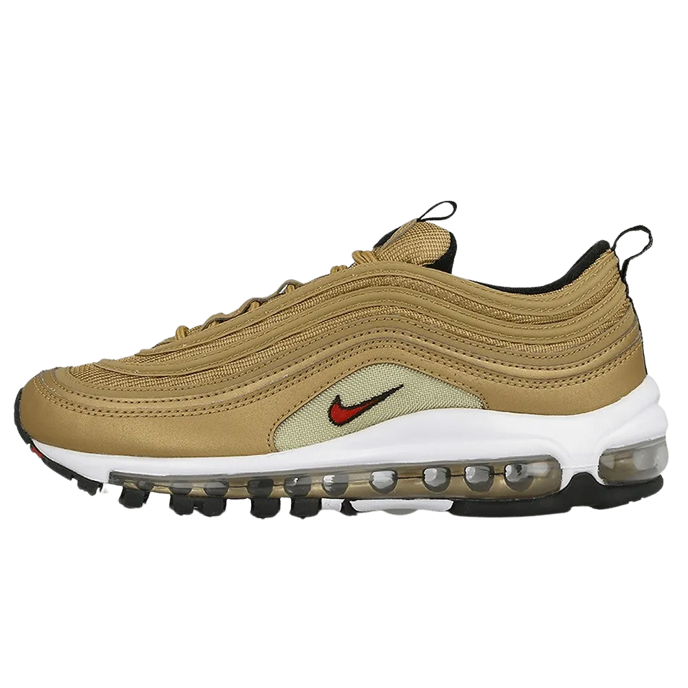Nike Air Max 97 OG QS Metallic Gold Nike Air Max sneakers with air cushioning design