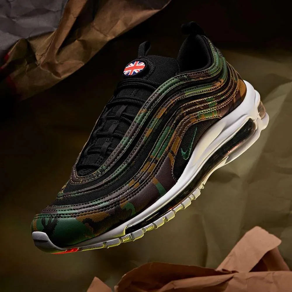 Nike Air Max 97 UK Country Camo Pack Nike Air Max cushioned sneakers
