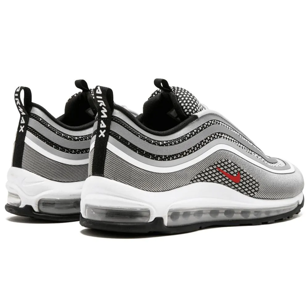 Nike Air Max 97 Ultra Metallic Silver-Varsity Red Nike Air Max cushioned sneakers