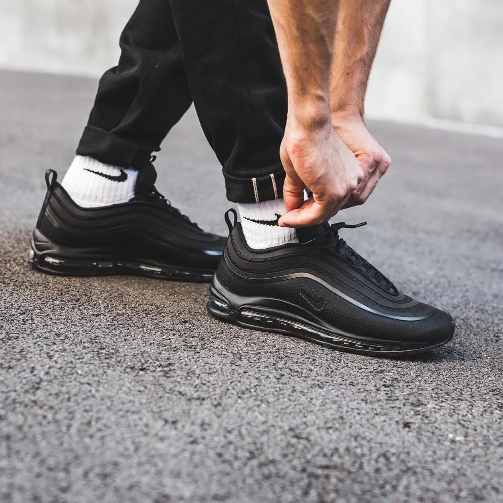 Nike Air Max 97 Ultra Triple Black Nike Air Max cushioned sneakers