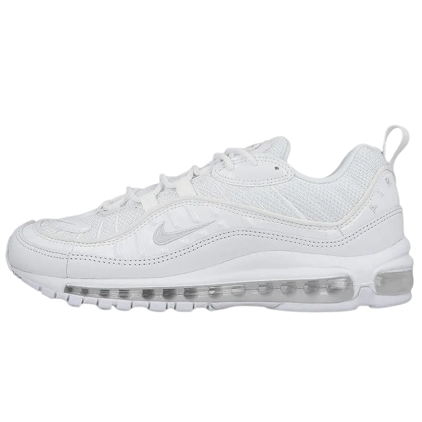 Nike Air Max 98 Triple White Nike Air Max sneakers with air cushioning design