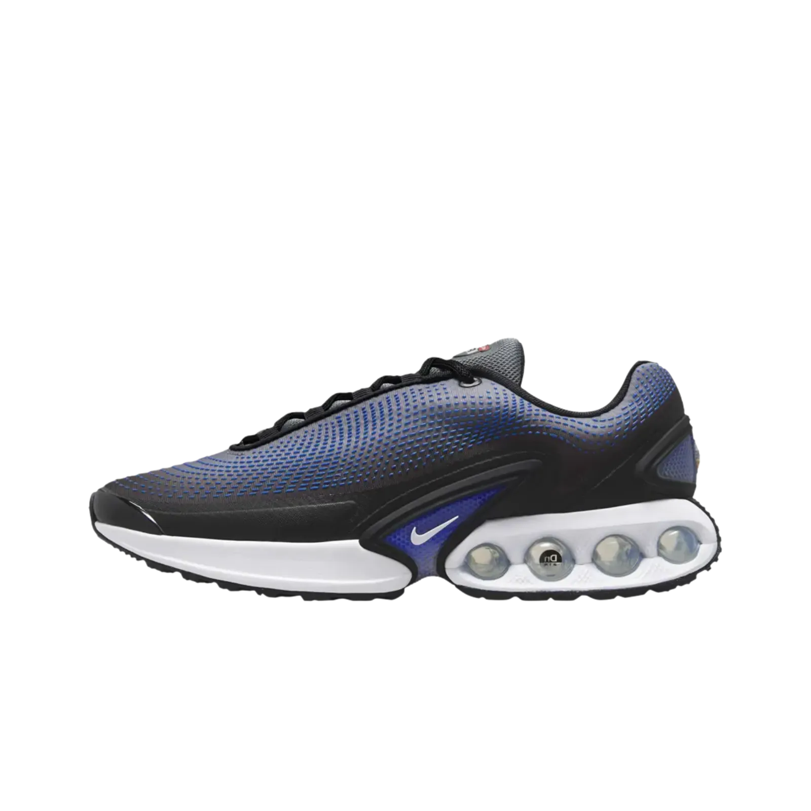 Nike Air Max Dn Black Racer Blue Nike cushioned shoes for casual wear
