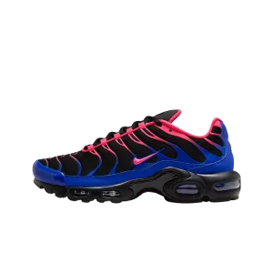Nike Air Max Plus Black Racer Blue Hyper Pink (Women's) Nike cushioned shoes for casual wear