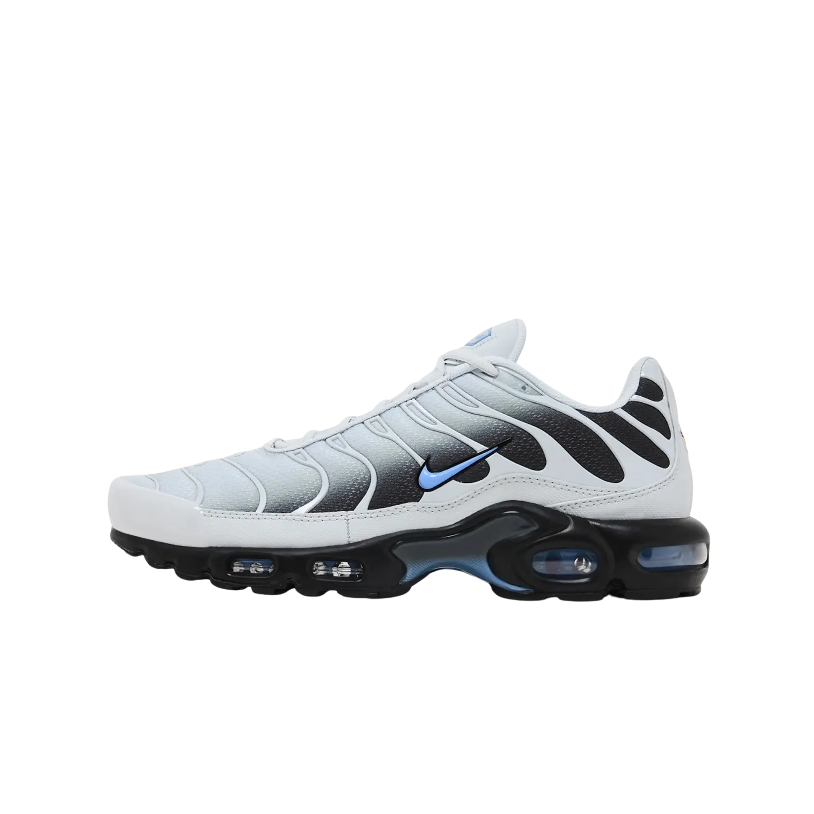 Nike Air Max Plus Grey University Blue Black Nike cushioned shoes for casual wear