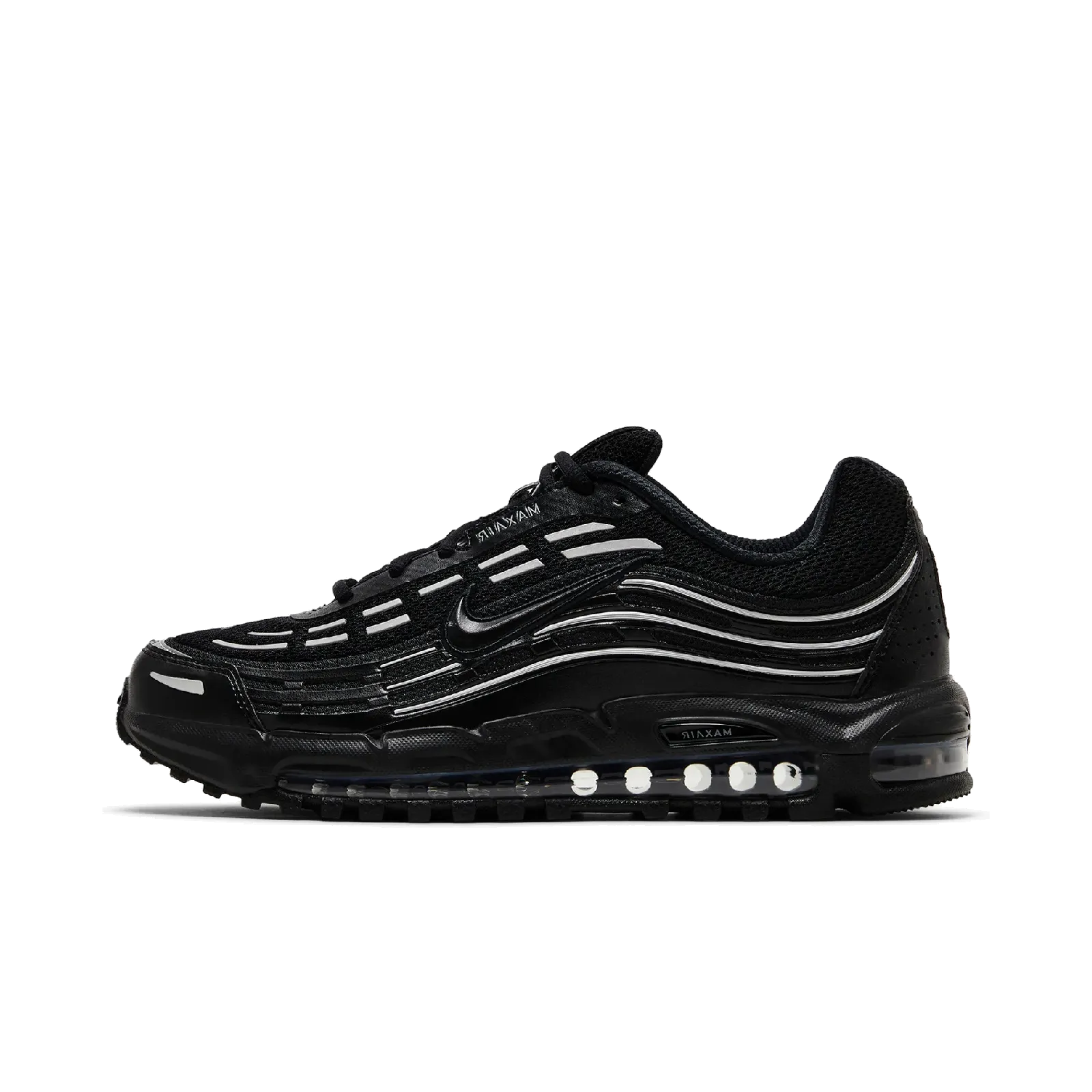 Nike Air Max TL 2.5 Black Metallic Silver Nike sporty look with timeless feel
