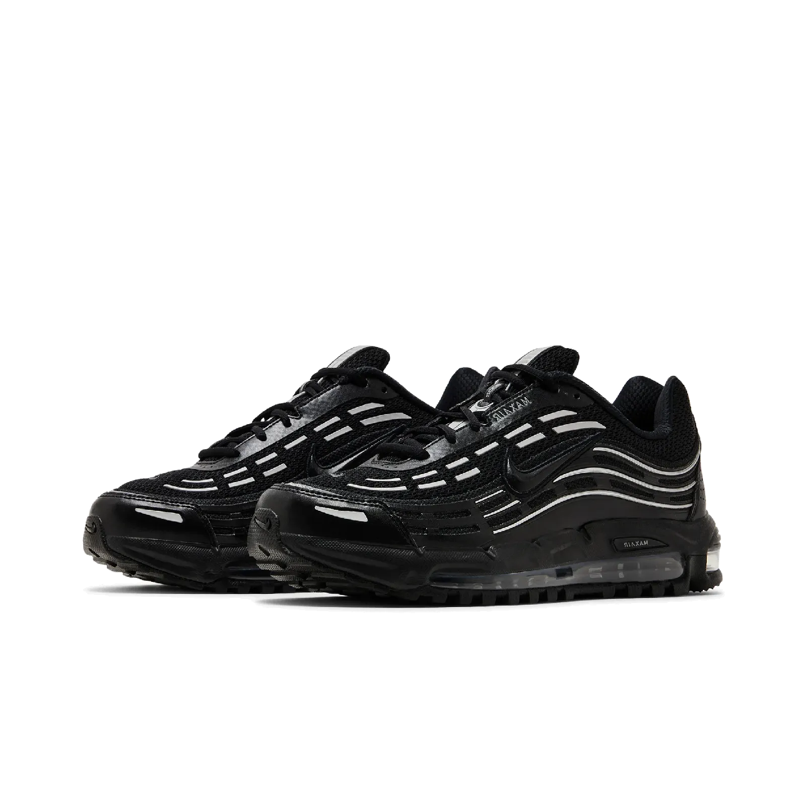 Nike Air Max TL 2.5 Black Metallic Silver Nike Timeless Athletic Sneakers