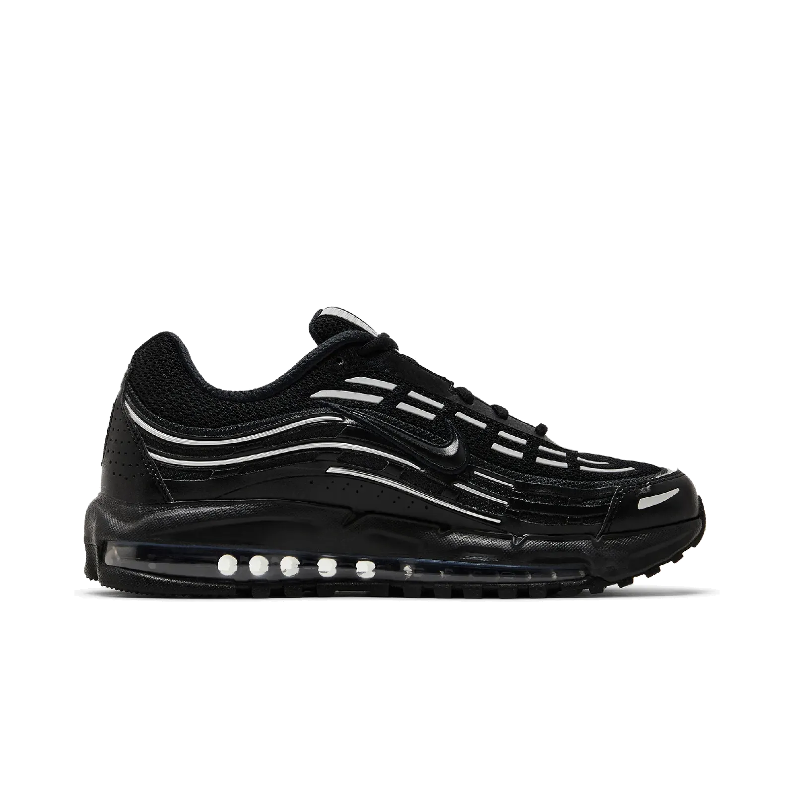 Nike Air Max TL 2.5 Black Metallic Silver Nike Timeless Athletic Sneakers