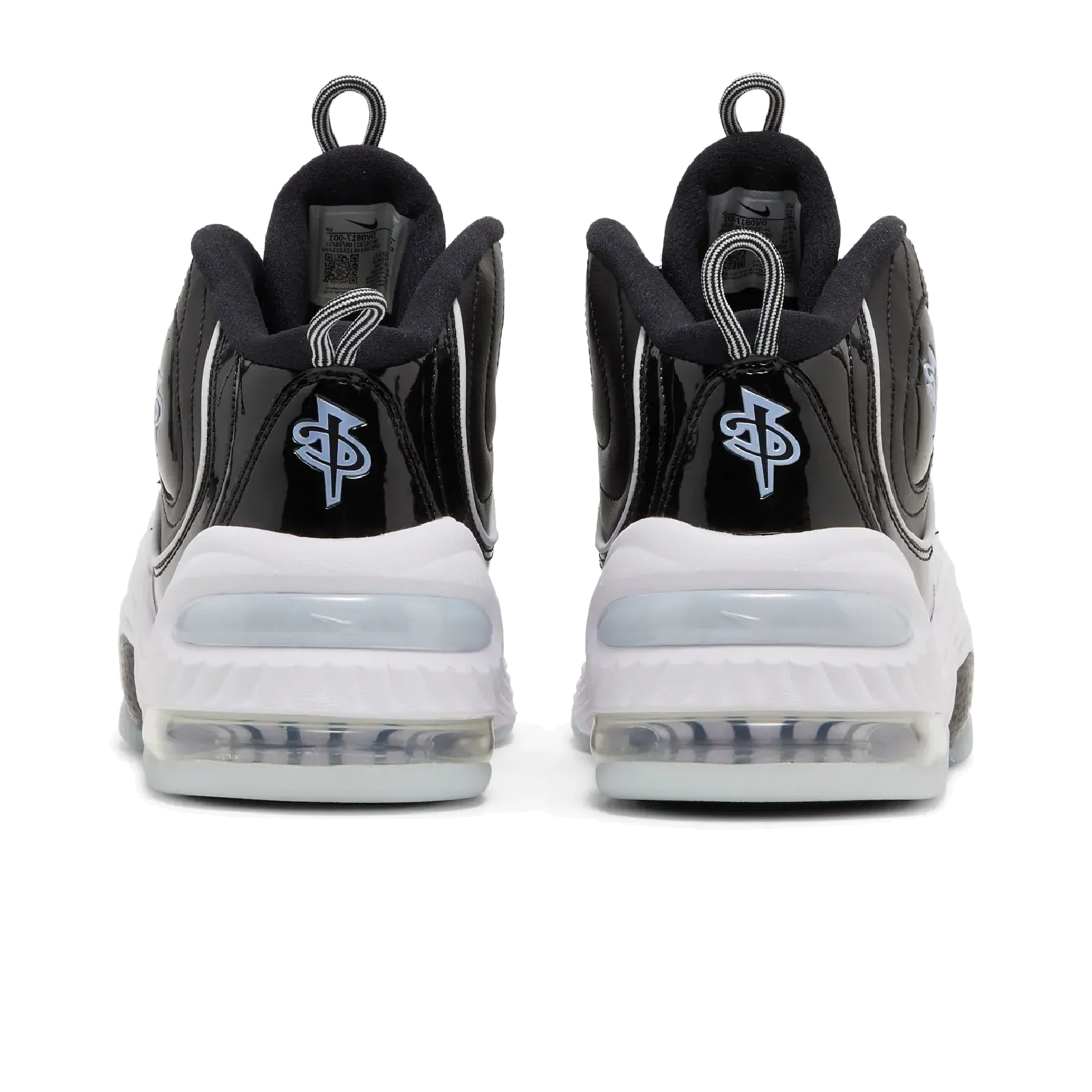 Nike Air Penny 2 Black Patent Football Grey Nike Limited Colorway Shoes