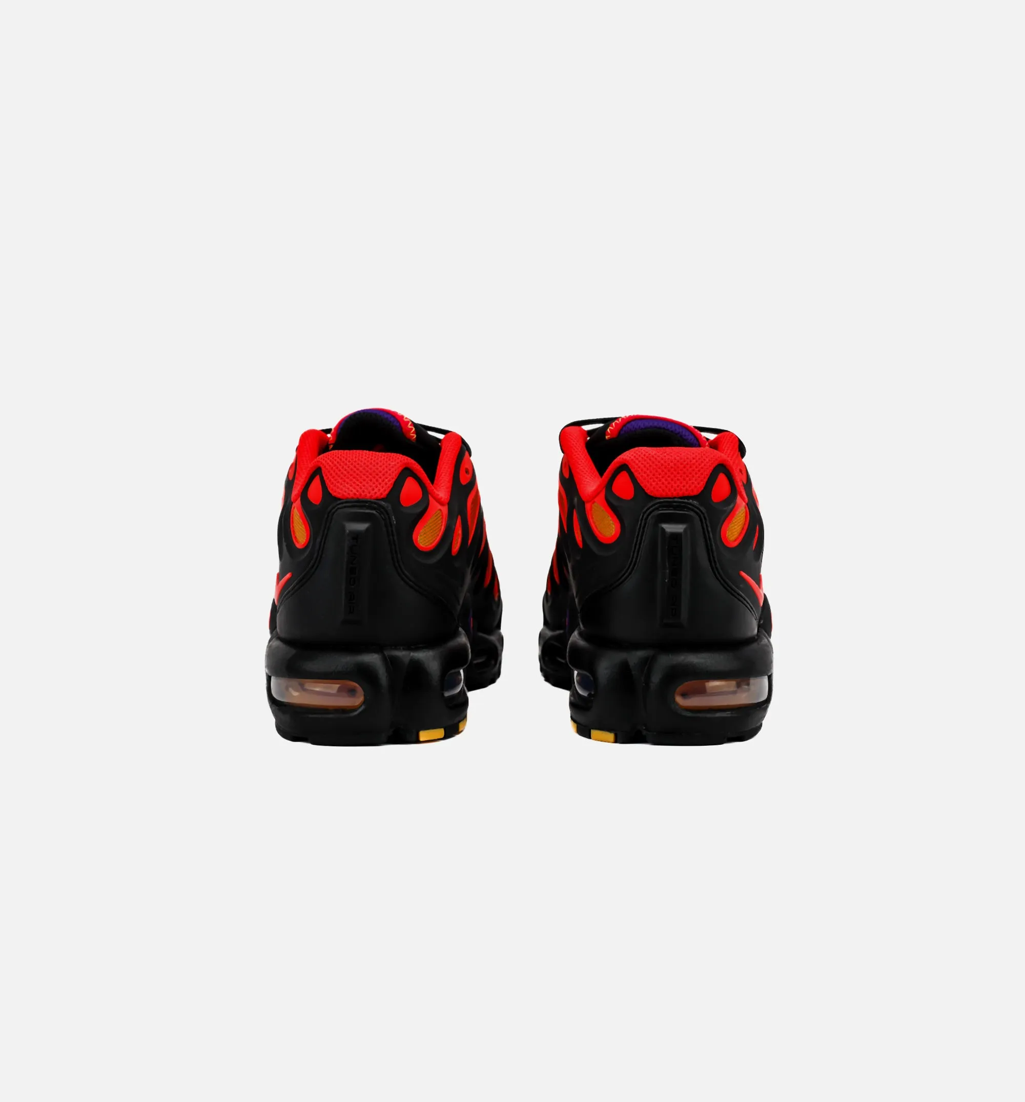 Nike Clothing Air Max Plus Drift Mens Lifestyle Shoe - Black/Field Purple/Laser Orange/Bright Crimson