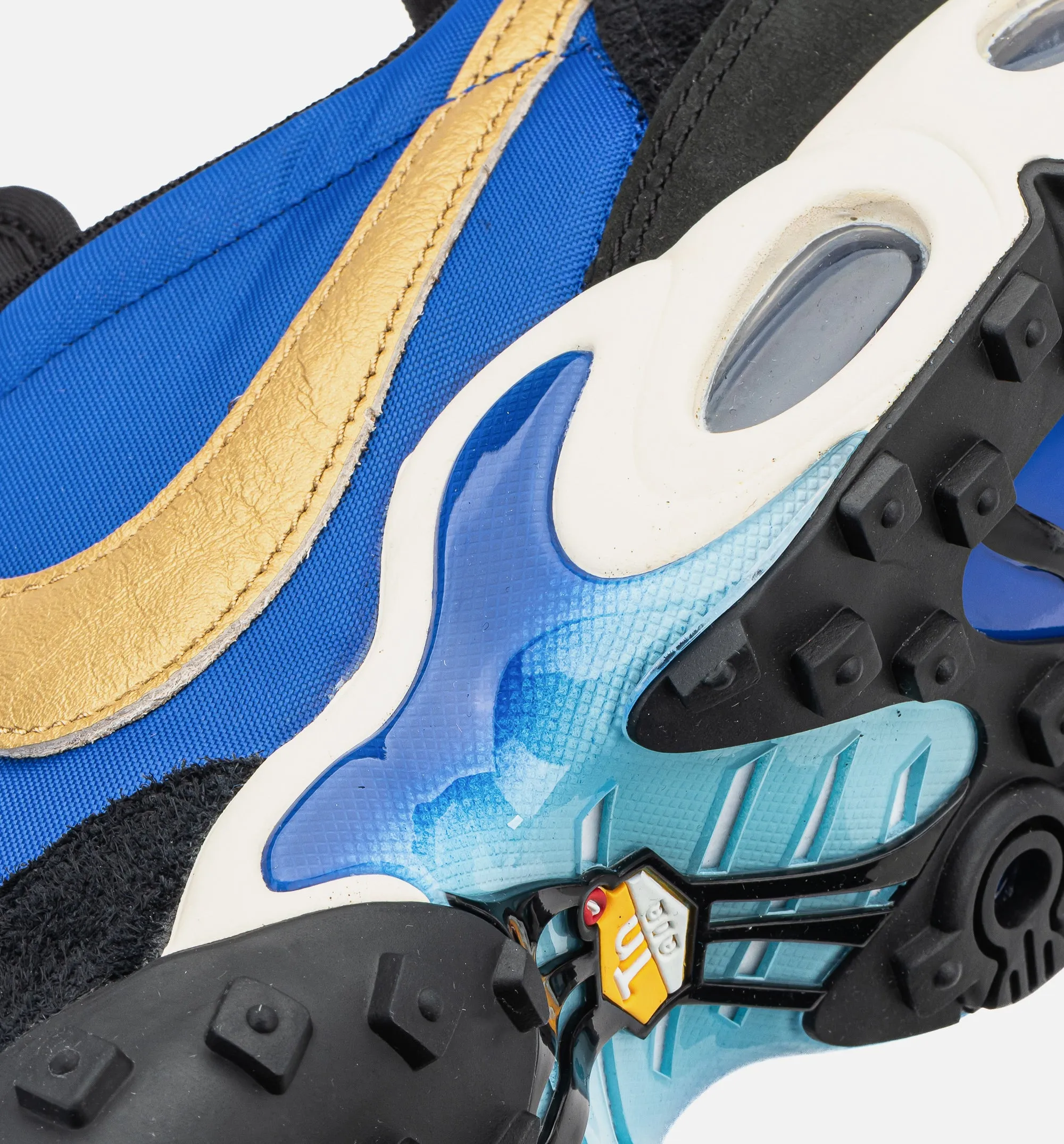 Nike Clothing Air Max Waffle Mens Lifestyle Shoe - Hyper Blue/Metallic Gold