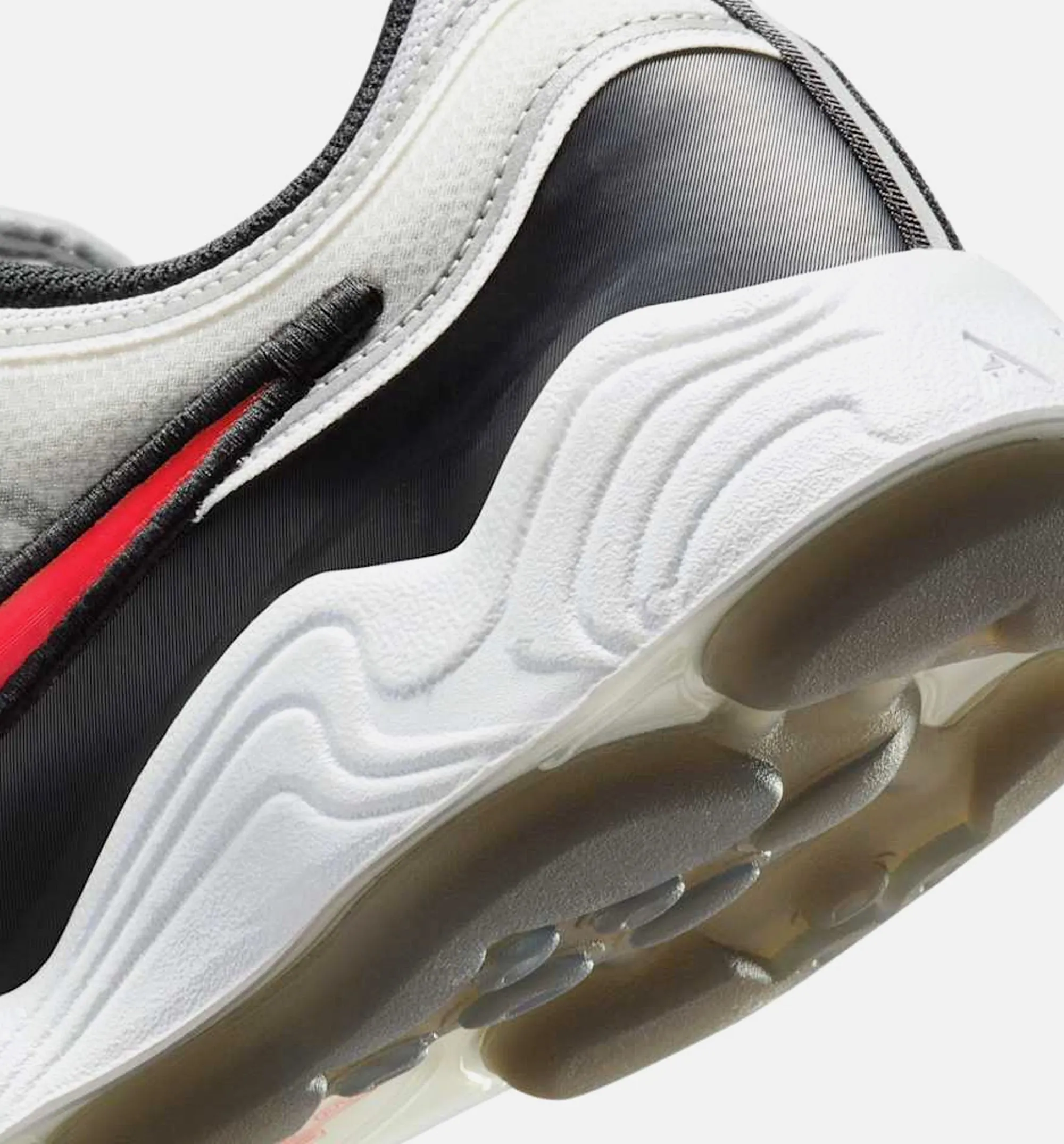 Nike Clothing Air Zoom Spiridon Mens Lifestyle Shoe - Metallic Silver/Sport Red/Black/White