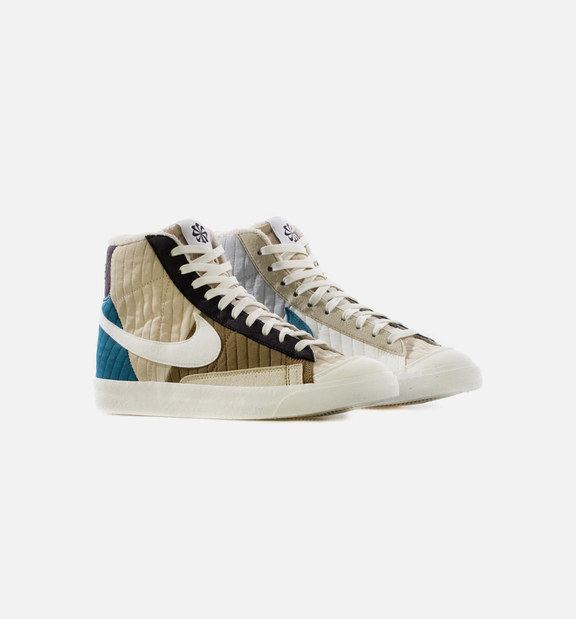 Nike Clothing Blazer Mid 77 Premium Mens Lifestyle Shoe - Sail/Brown/Purple
