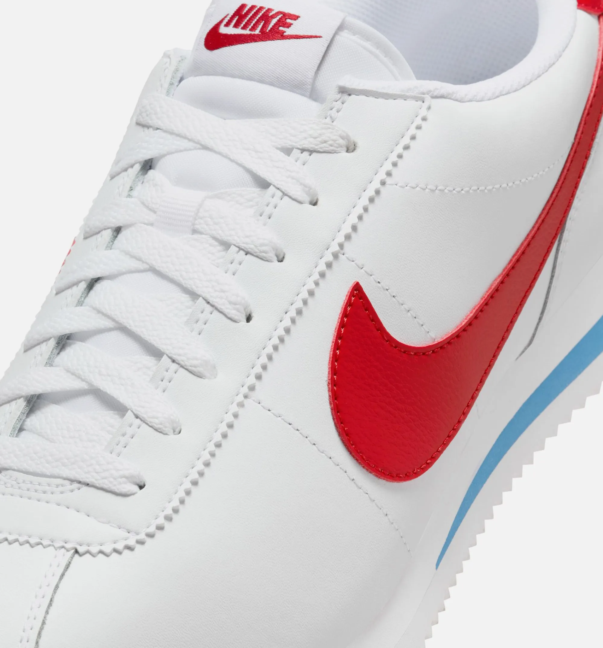 Nike Clothing Cortez Forrest Gump Mens Lifestyle Shoe - White/Varsity Blue/Varsity Red