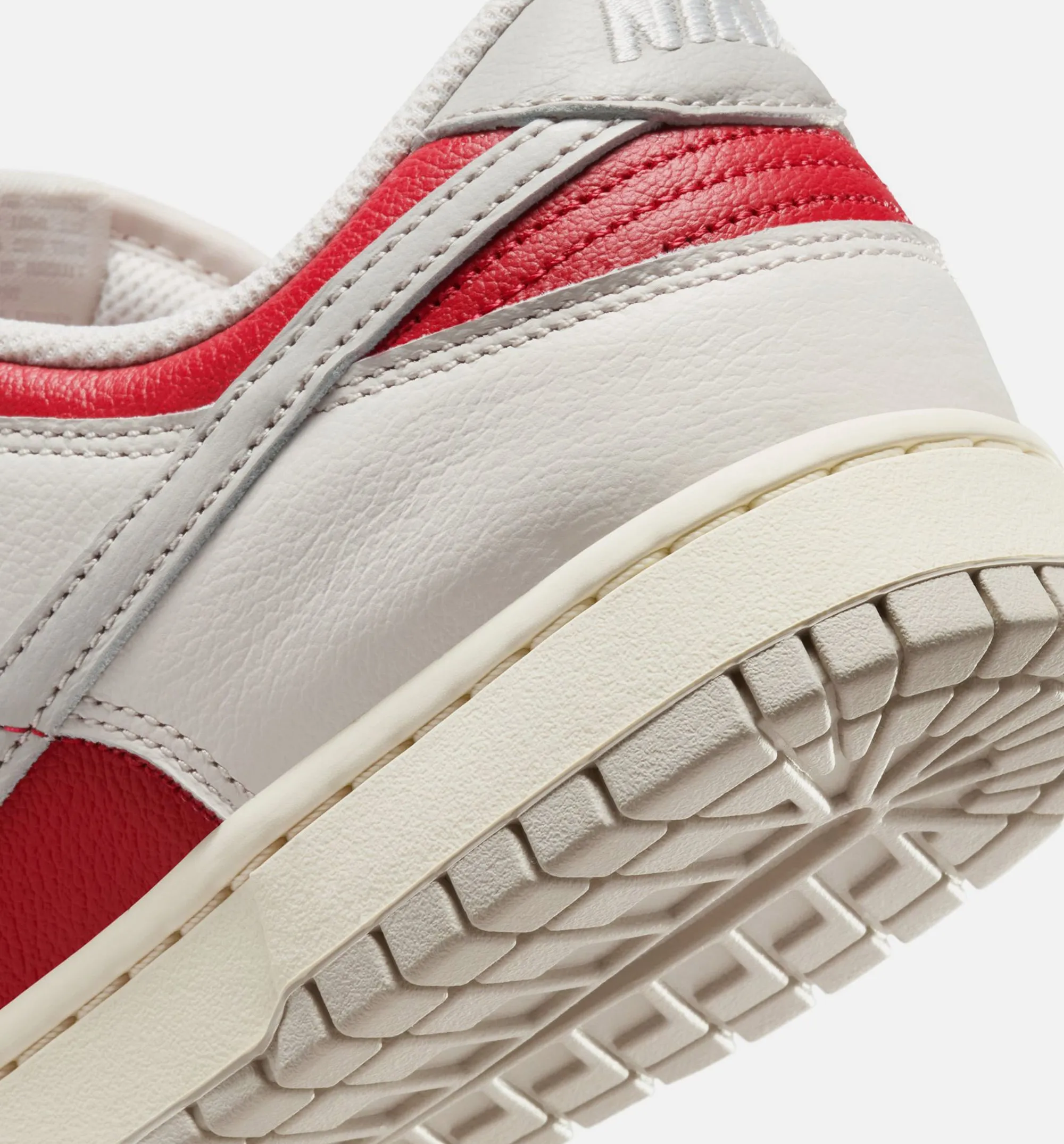 Nike Clothing Dunk Low Retro Photon Dust Mens Lifestyle Shoe - Photon/Light Iron Ore/Gym Red/Pale Ivory